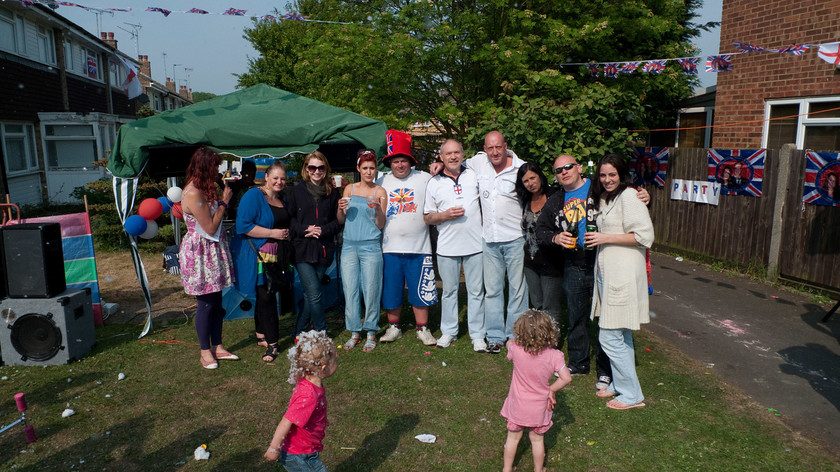 DGPX290411-050 
 Keywords: DGPX290411, Edmond Carr, Poets Estate, Royal Wedding, Street Party